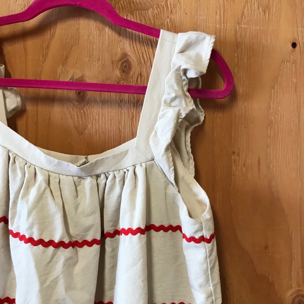 VICI | Ricrac + Ruffles Pocketed Linen Dress - Picture 15 of 16